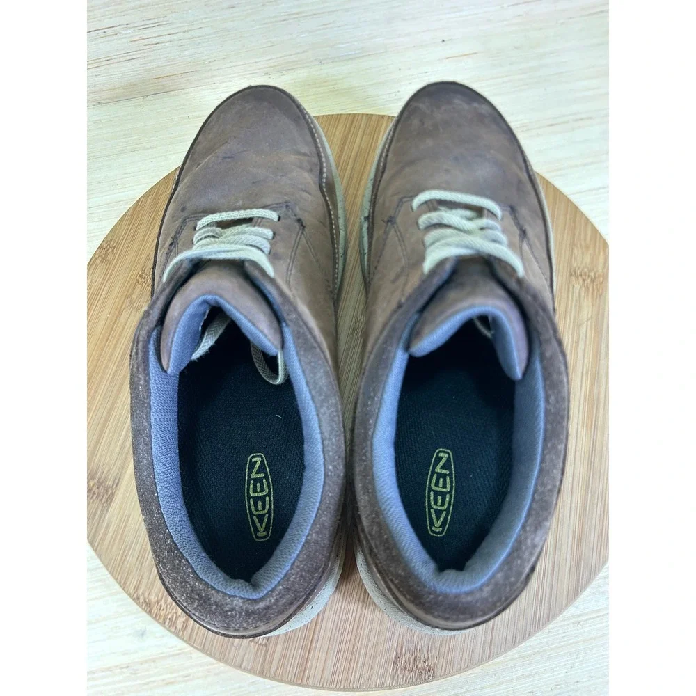 Duluth Trading Co Mens 9.5 Brown Leather Oxford Casual Shoes 21858